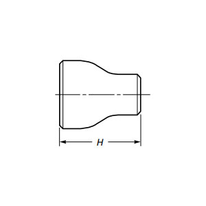 Riduttore concentrico con saldatura di testa